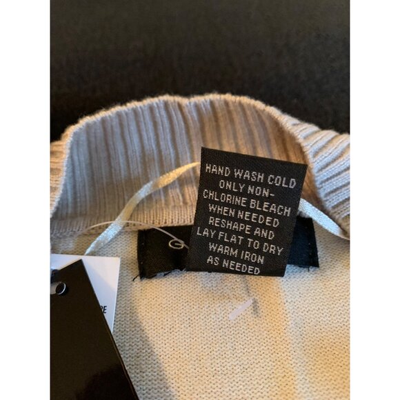 Grace Beige Open Front Cardigan Sweater Size Large Rayon Nylon Womens - Picture 4 of 8